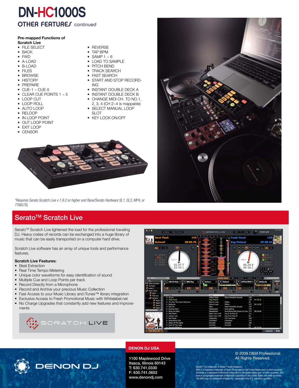 Denon DJ DJ Equipment DN-HC1000S user manual : Free Download 